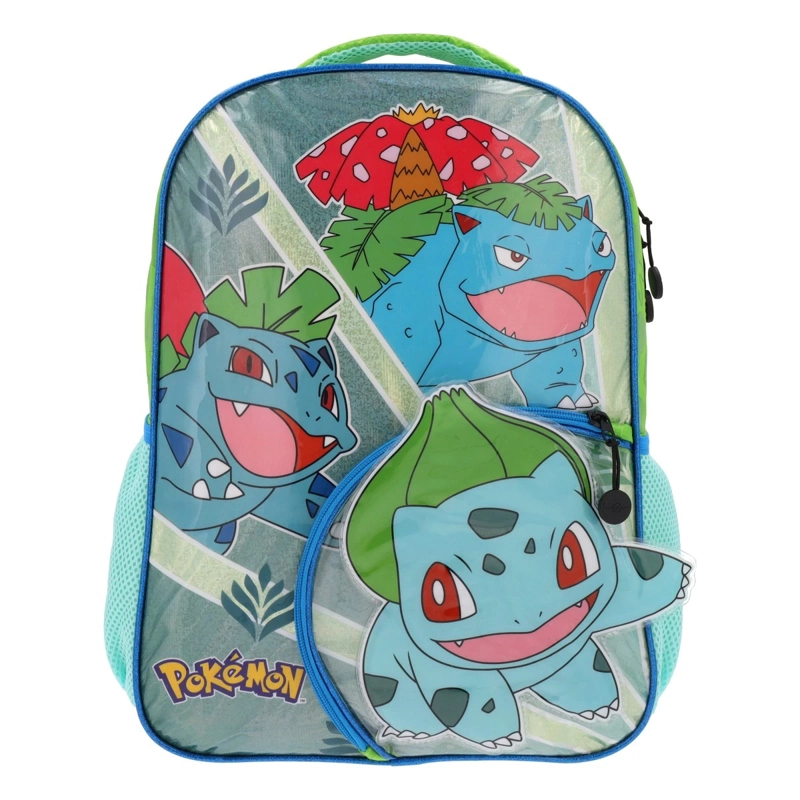 MOCHILA POKEMON INFANTIL VERDE - 1