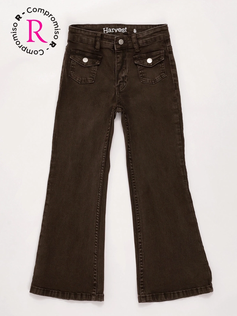 PANTALÓN NIÑA HARVEST ALGODÓN FLARE - 3