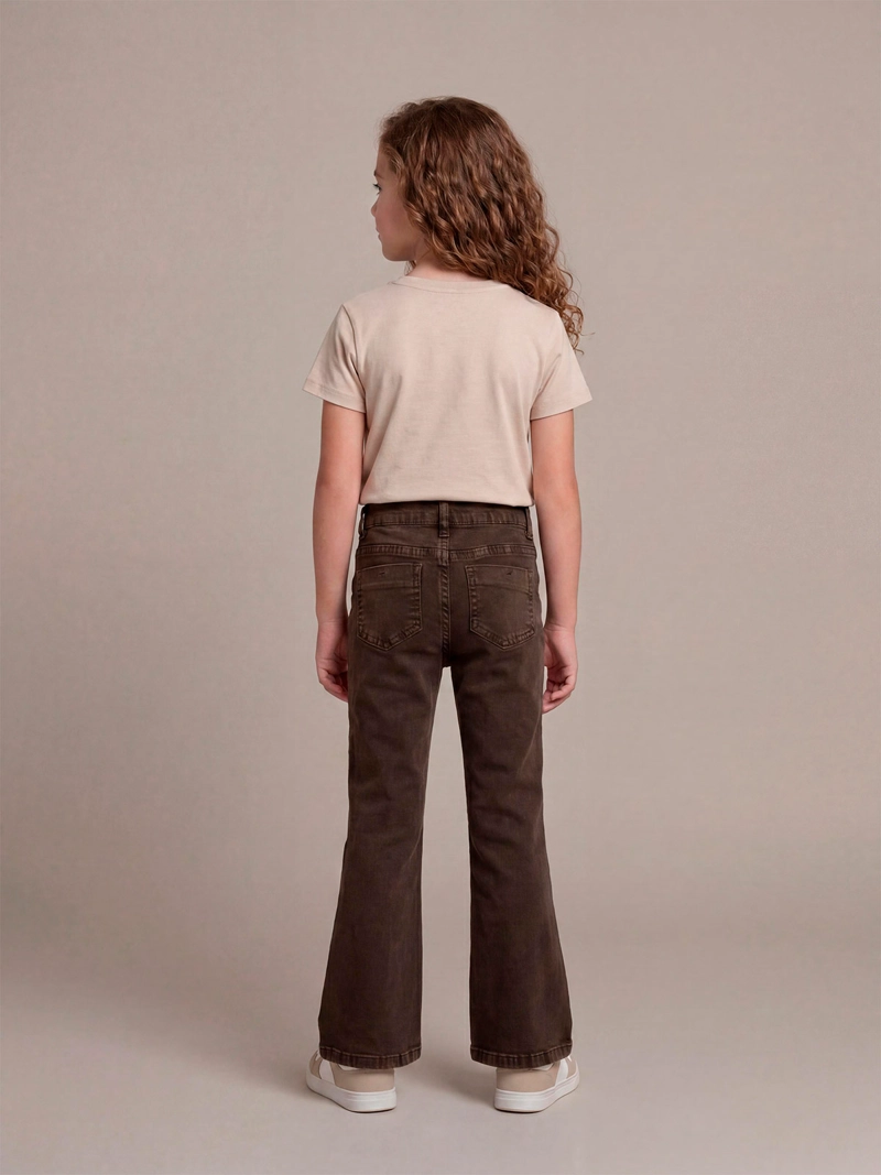 PANTALÓN NIÑA HARVEST ALGODÓN FLARE - 2