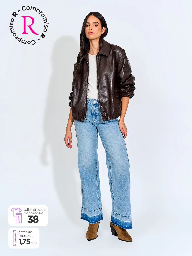 JEANS MUJER BARBADOS ALGODÓN TACHAS - 1