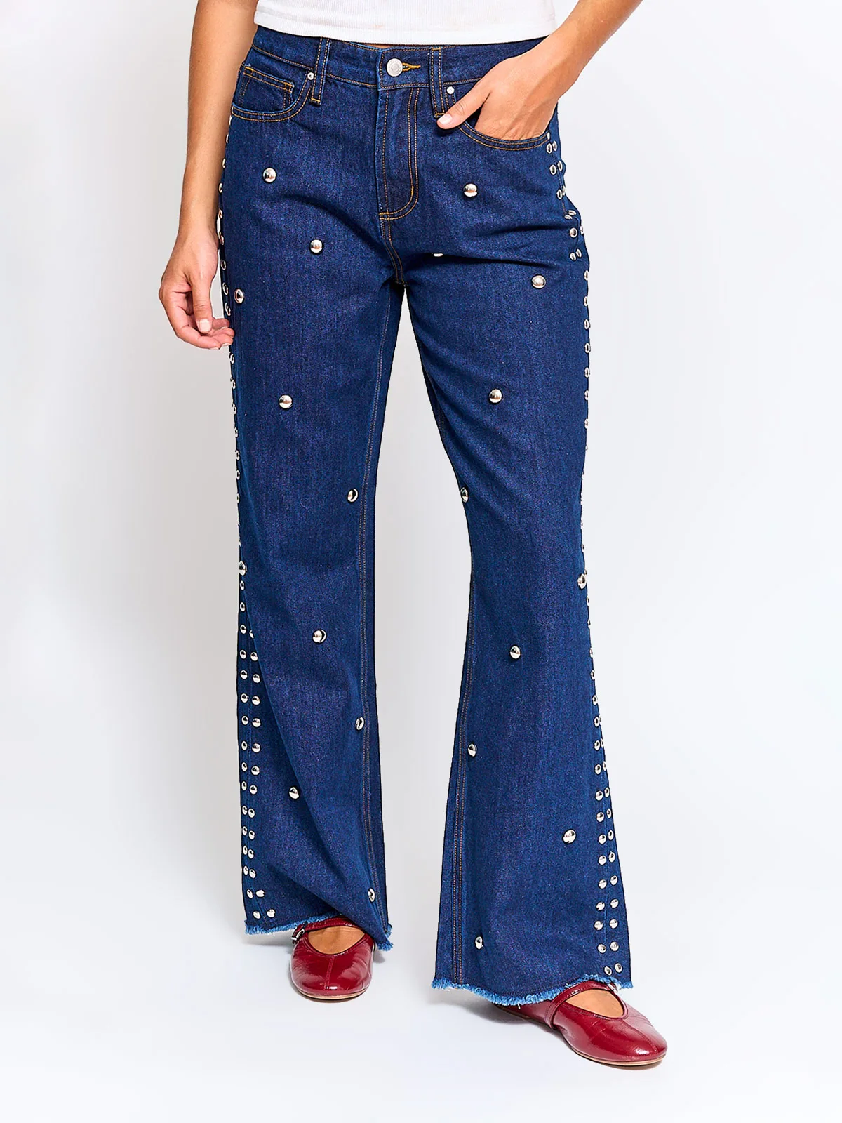 JEANS MUJER BARBADOS ALGODÓN TACHAS - 2