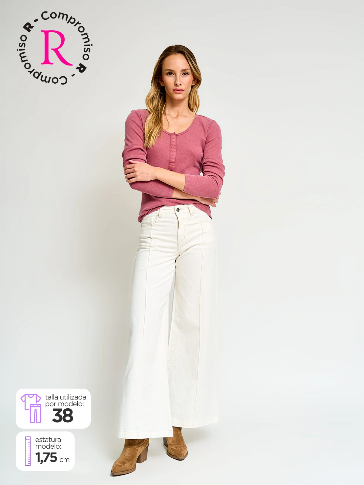 JEANS MUJER BARBADOS ALGODÓN WIDE LEG - 1