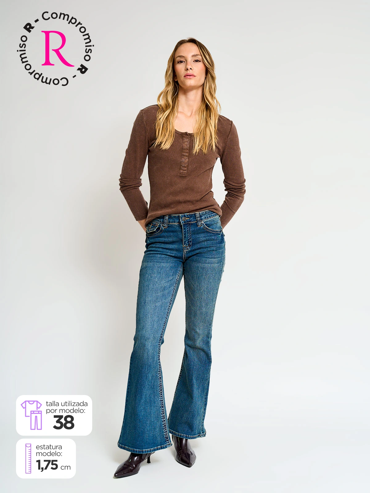 JEANS MUJER BARBADOS ALGODÓN WIDE LEG - 1