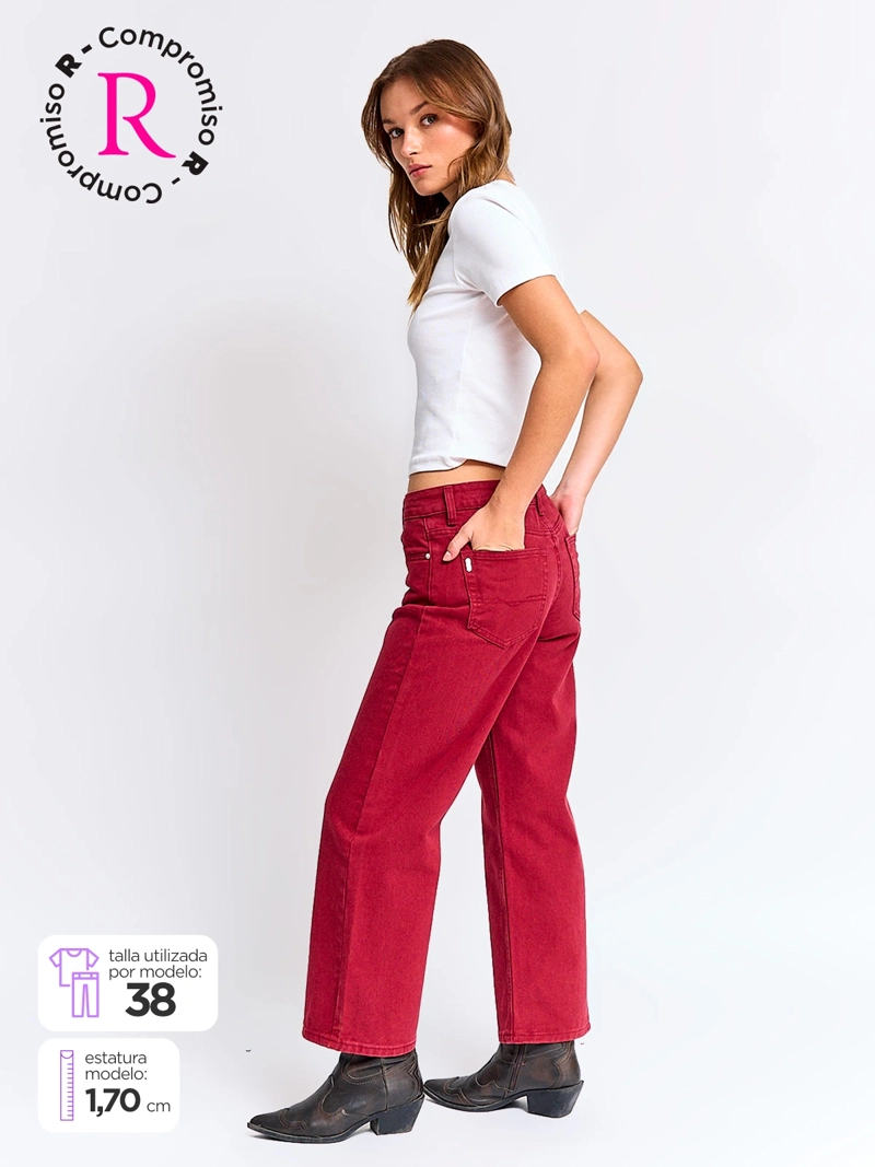 JEANS MUJER PEPE JEANS ALGODÓN WIDELEG - 1