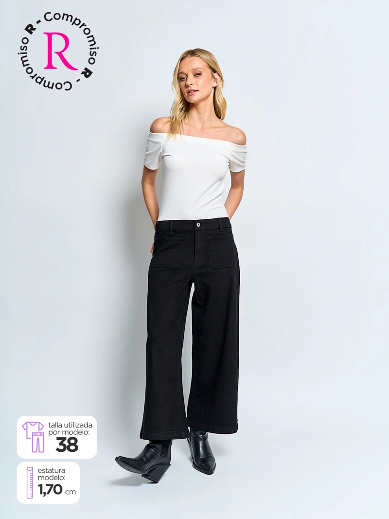 JEANS MUJER PEPE JEANS ALGODÓN WIDE - 1
