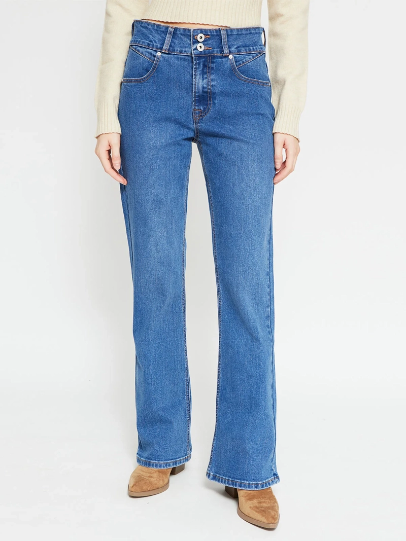 JEANS MUJER PEPE JEANS ALGODÓN FLARE PUSH UP - 2