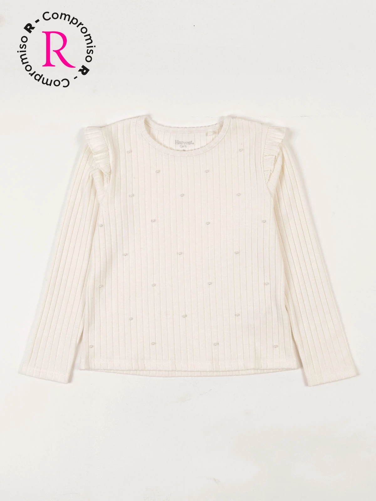POLERA MANGA LARGA NIÑA HARVEST NINA PERLAS - 1
