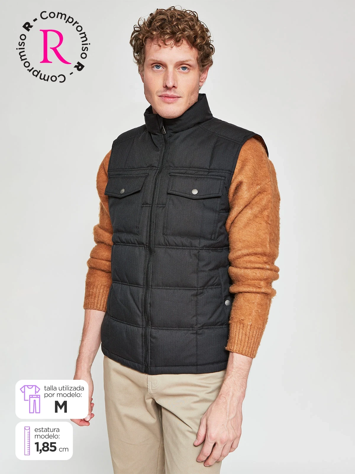 PARKA HOMBRE KENNETH STEVENS SIN MANGAS - 1