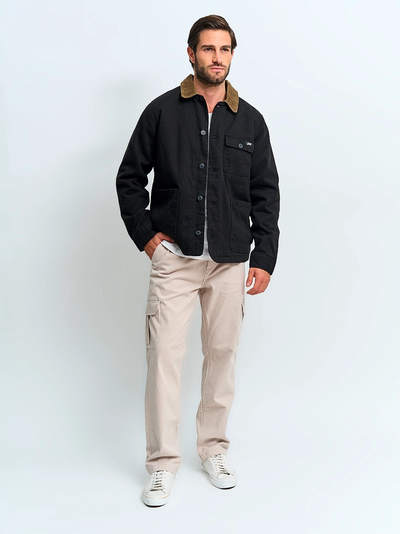 CHAQUETA HOMBRE HALF ALGODÓN SHERPA - 4
