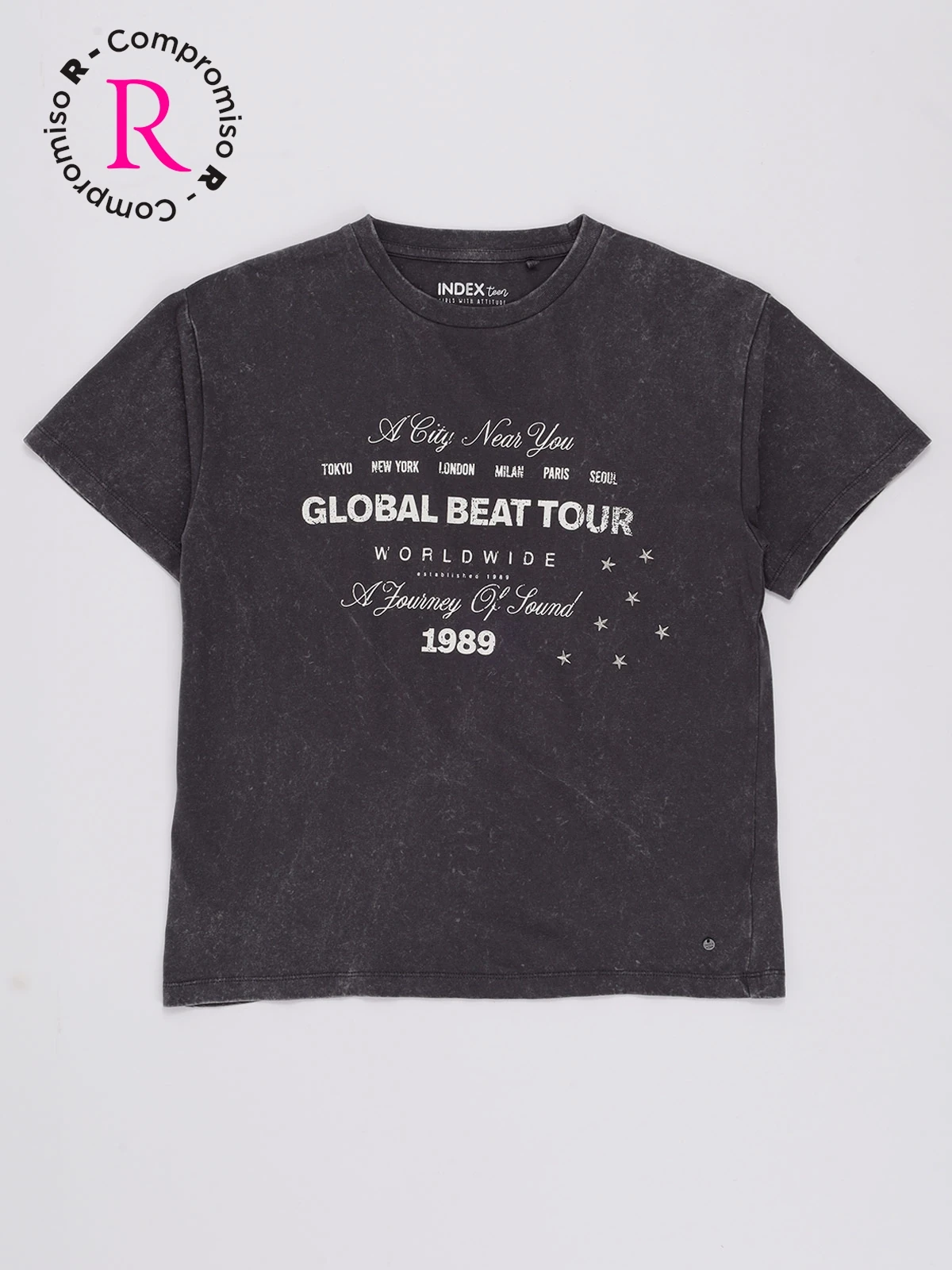INDEX TEEN POLERA MANGA CORTA NIÑA INDEX TEEN LUCKY