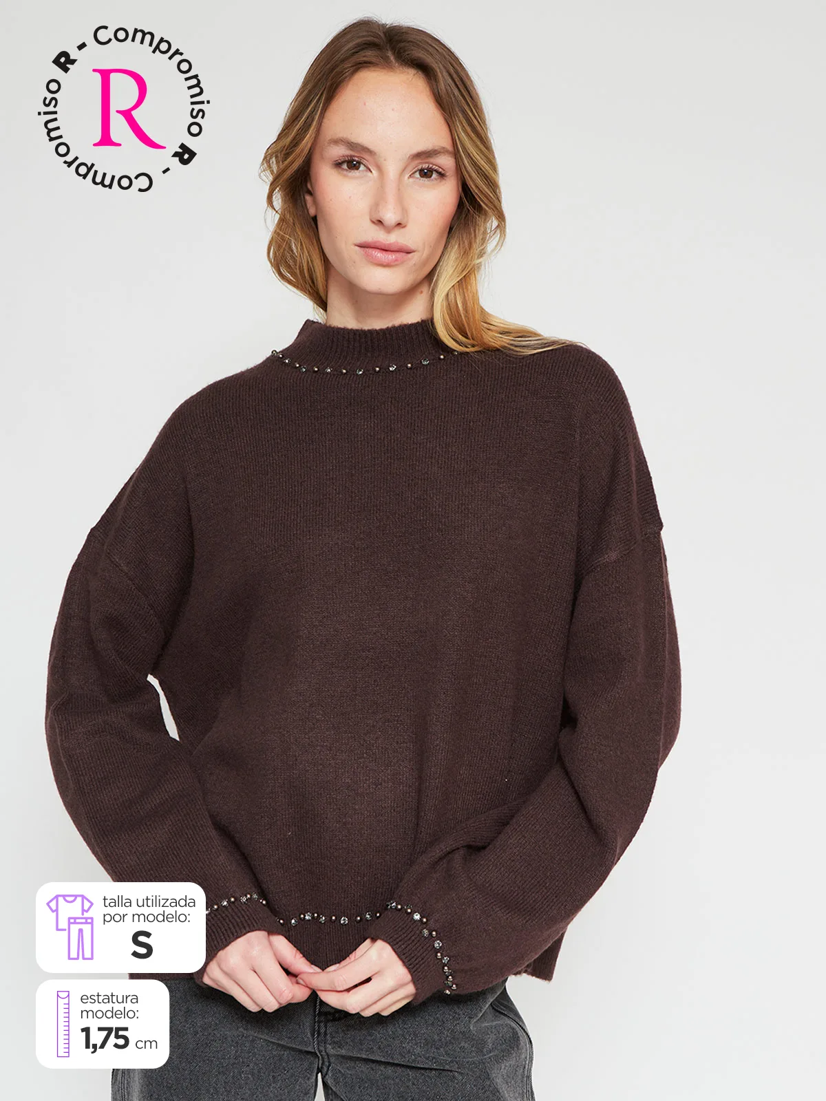 BARBADOS SWEATER MUJER BARBADOS LANA BRILLOS