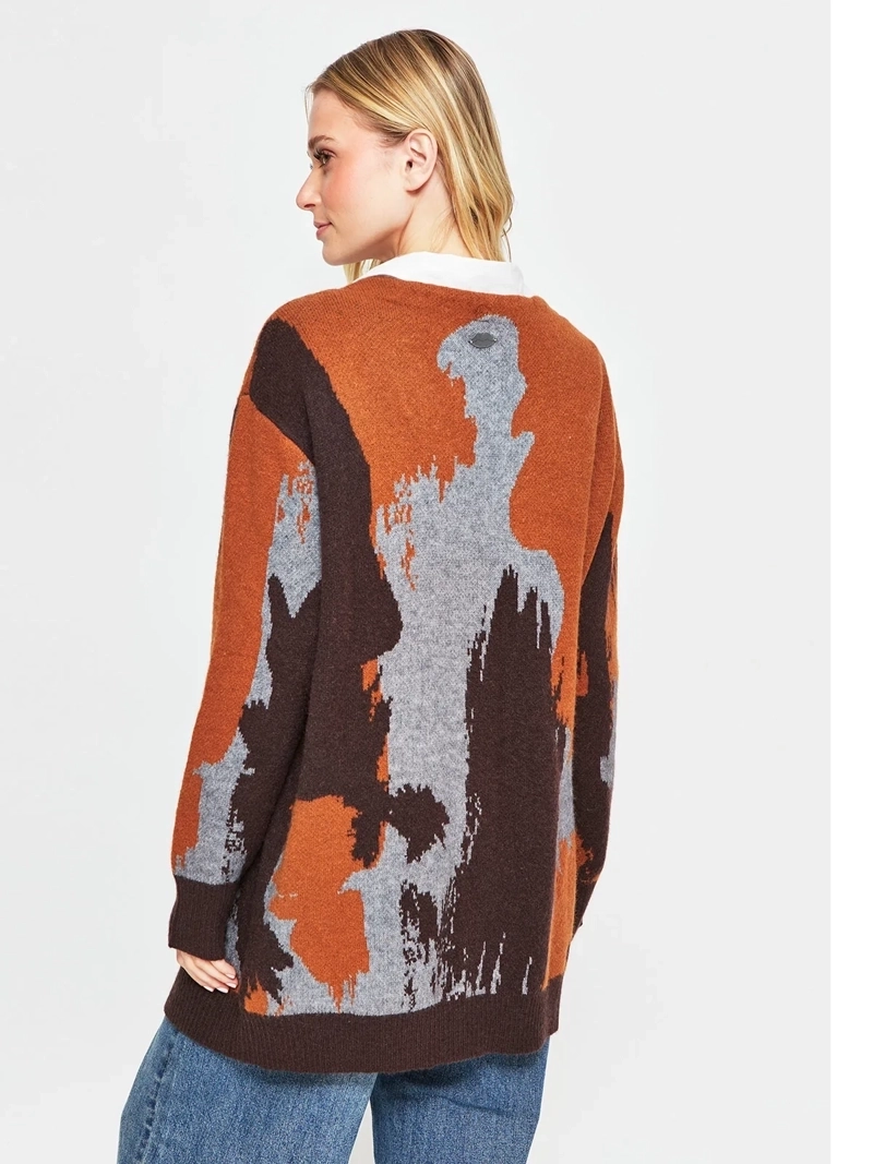 CARDIGAN MUJER BARBADOS JACQUARD - 2