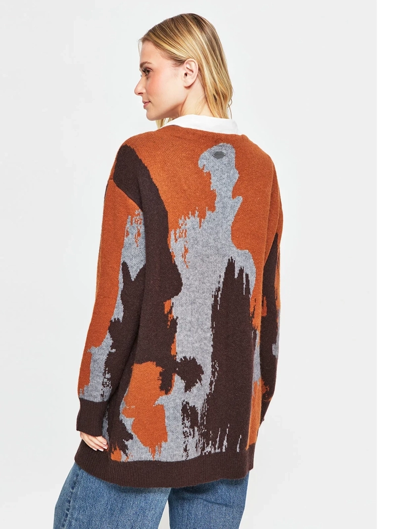 CARDIGAN MUJER BARBADOS JACQUARD - 2