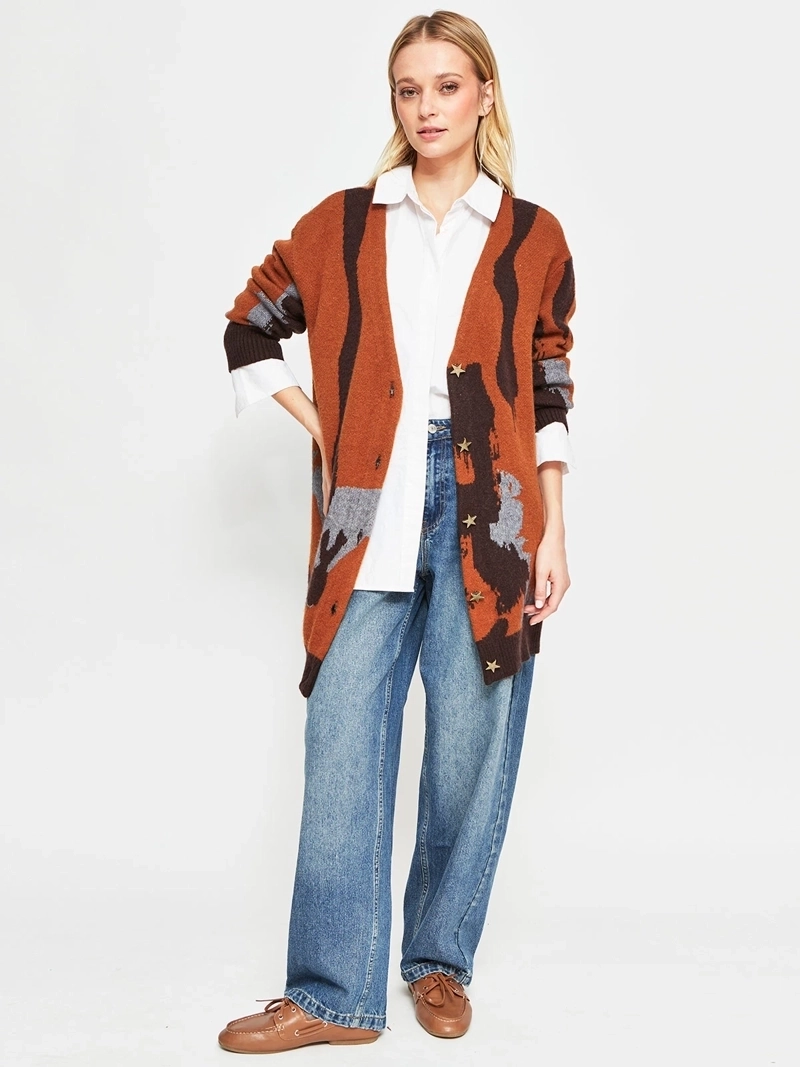 CARDIGAN MUJER BARBADOS JACQUARD - 4