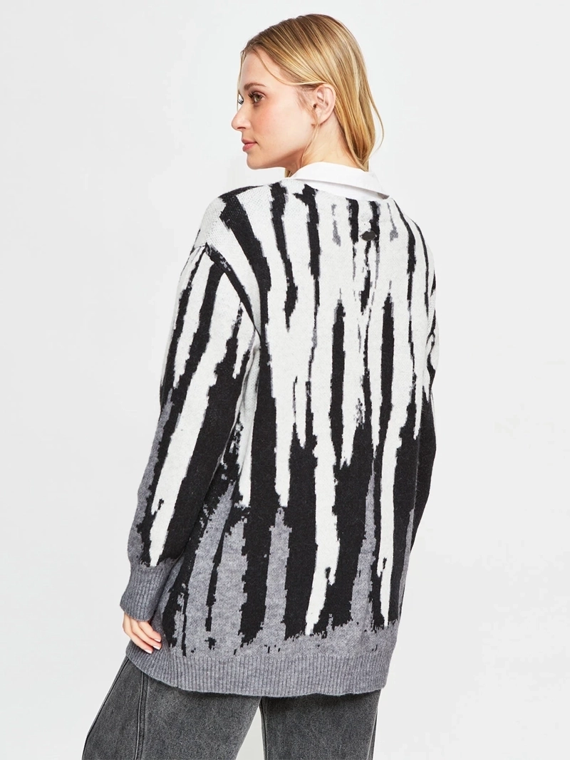 CARDIGAN MUJER BARBADOS JACQUARD - 2