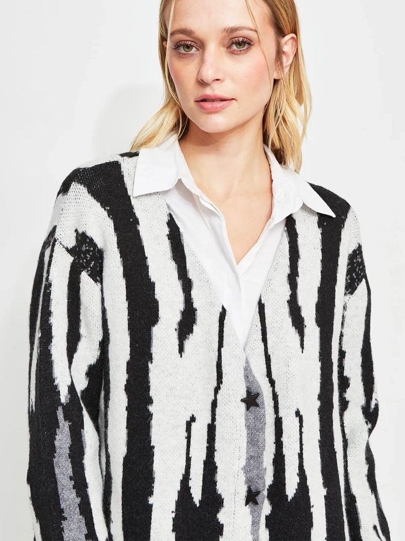 CARDIGAN MUJER BARBADOS JACQUARD - 3
