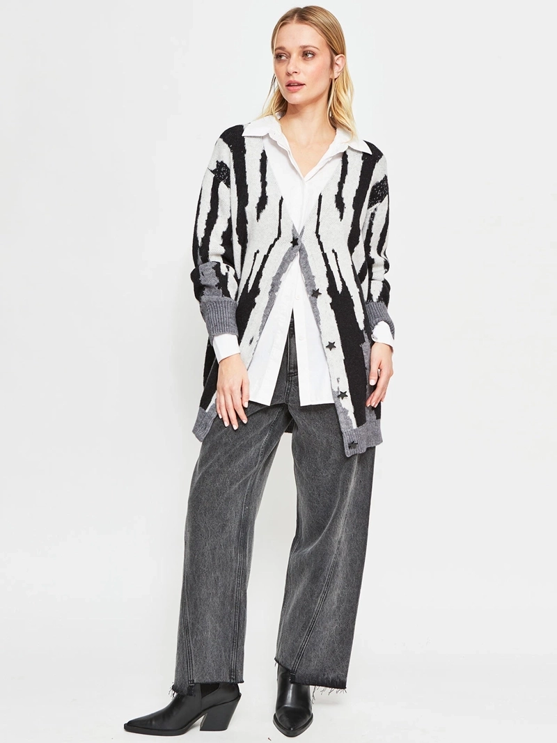 CARDIGAN MUJER BARBADOS JACQUARD - 4