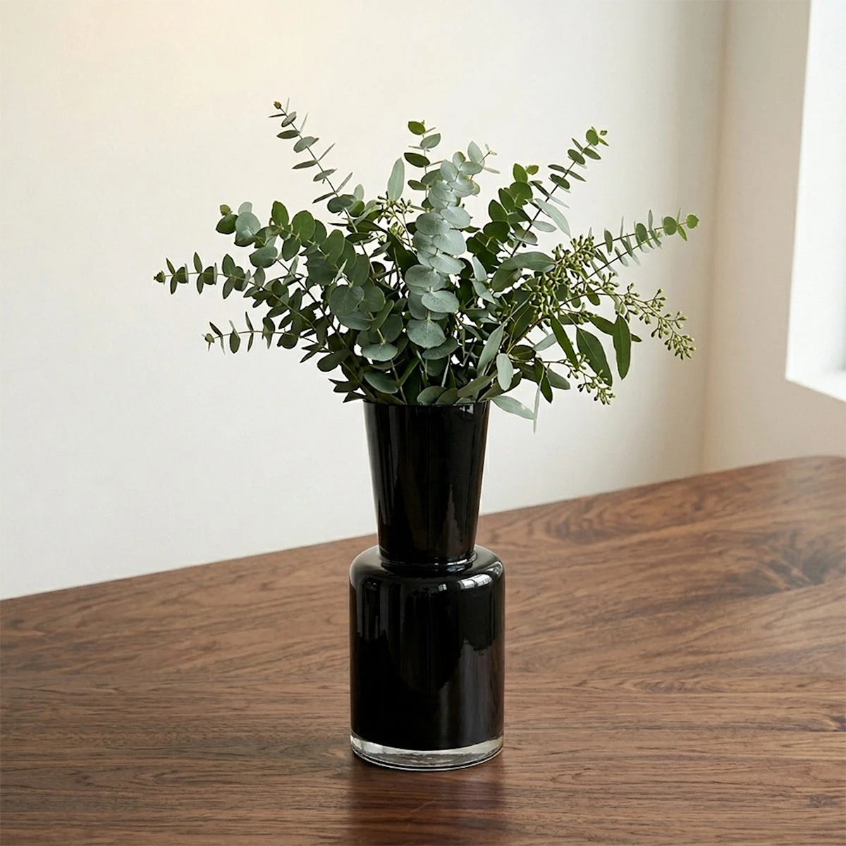 FLORERO RIPLEY HOME VIDRIO NEGRO 41 CM - 1