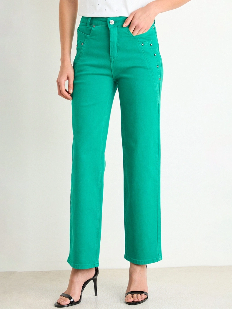 JEANS MUJER ASH ALGODÓN STRAIGHT CORTES - 3