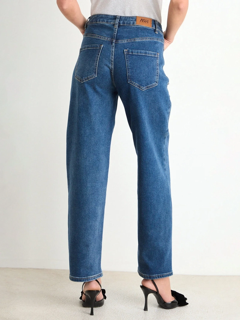JEANS MUJER ASH ALGODÓN STRAIGHT CORTES - 4