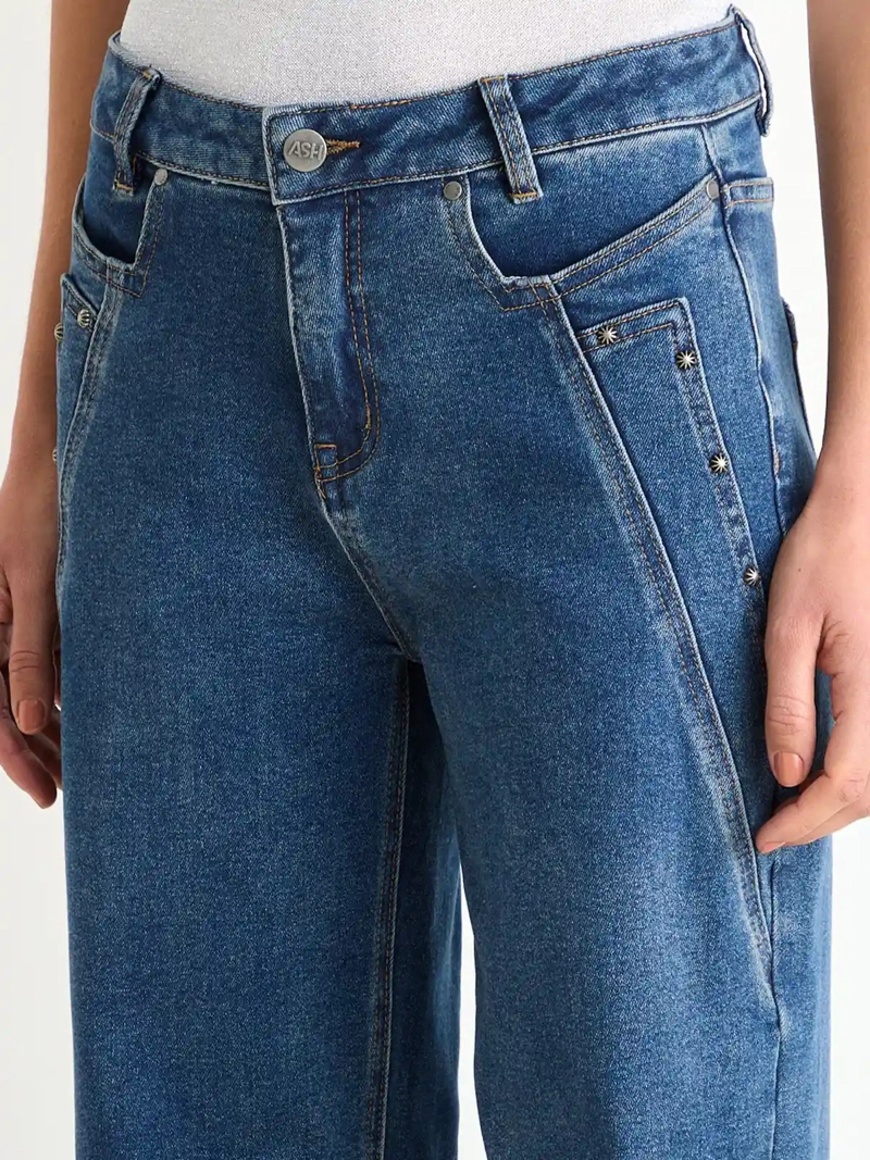 JEANS MUJER ASH ALGODÓN STRAIGHT CORTES - 5