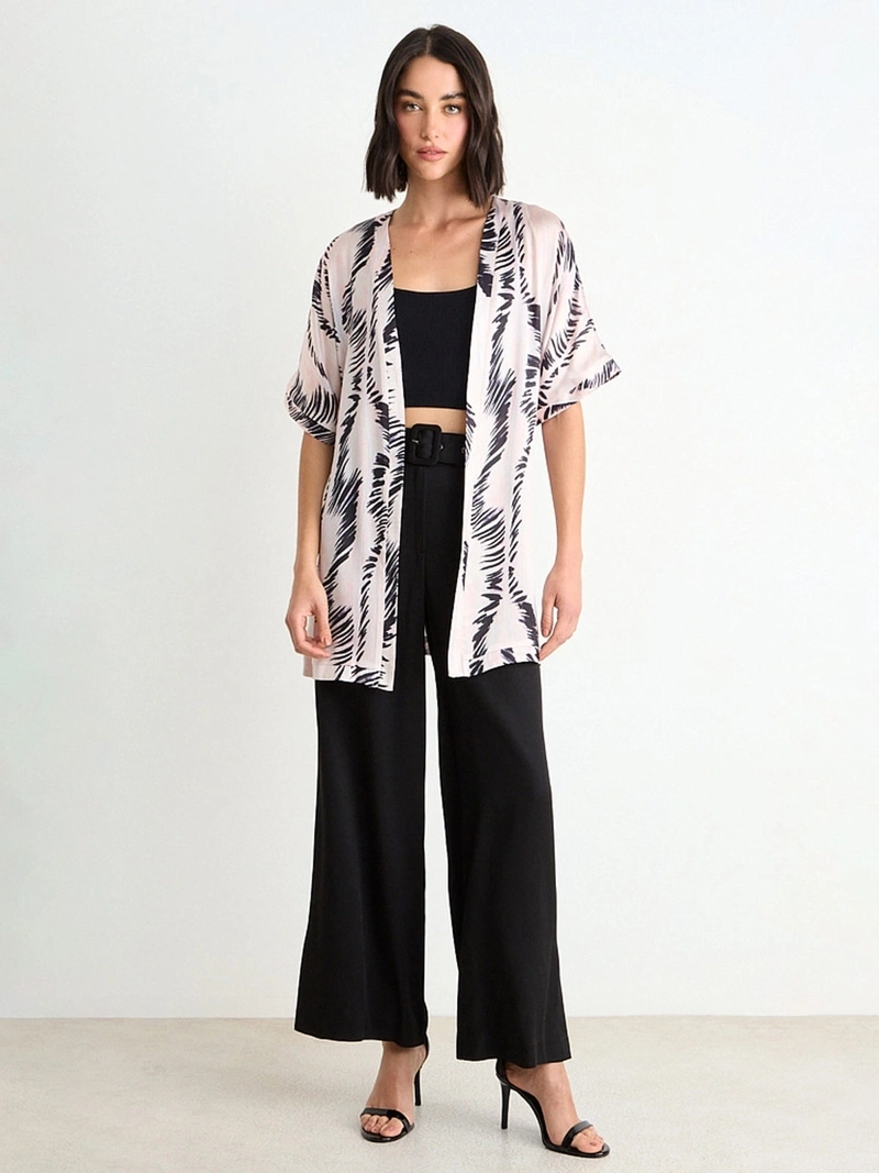 TAPADO MUJER ASH TIPO KIMONO MANGA 3/4 - 1