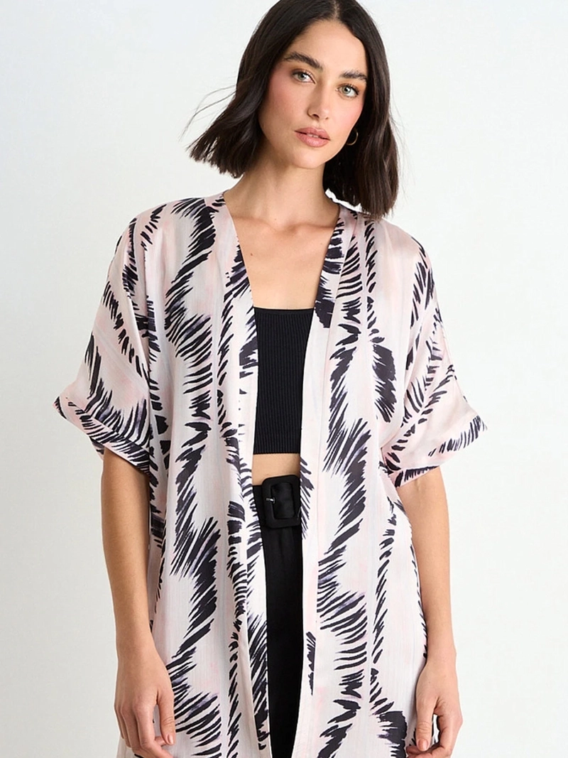 TAPADO MUJER ASH TIPO KIMONO MANGA 3/4 - 3
