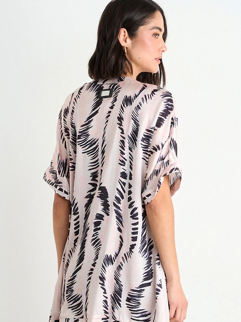 TAPADO MUJER ASH TIPO KIMONO MANGA 3/4 - 4