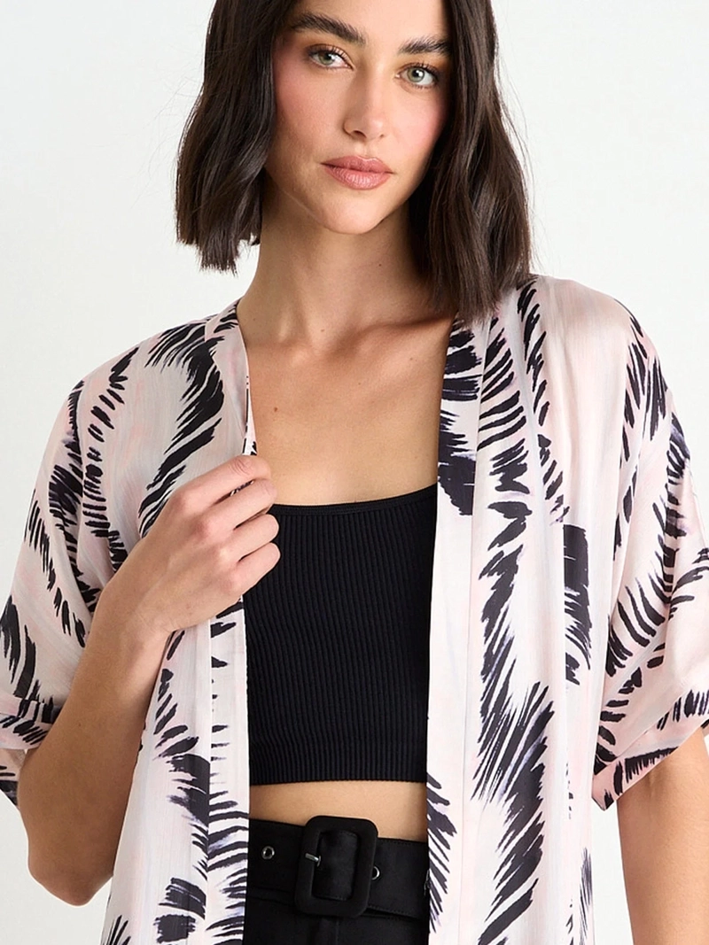 TAPADO MUJER ASH TIPO KIMONO MANGA 3/4 - 5