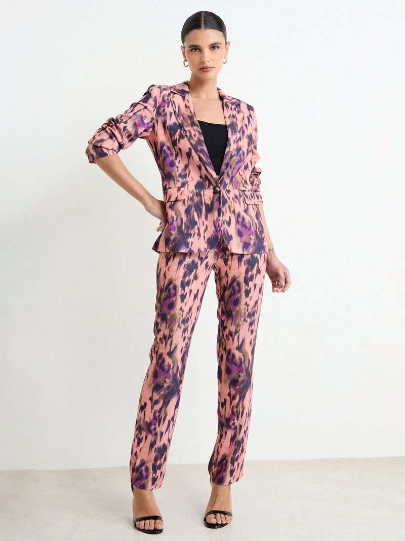 BLAZER MUJER ASH MANGA LARGA SIN SOLAPA - 1