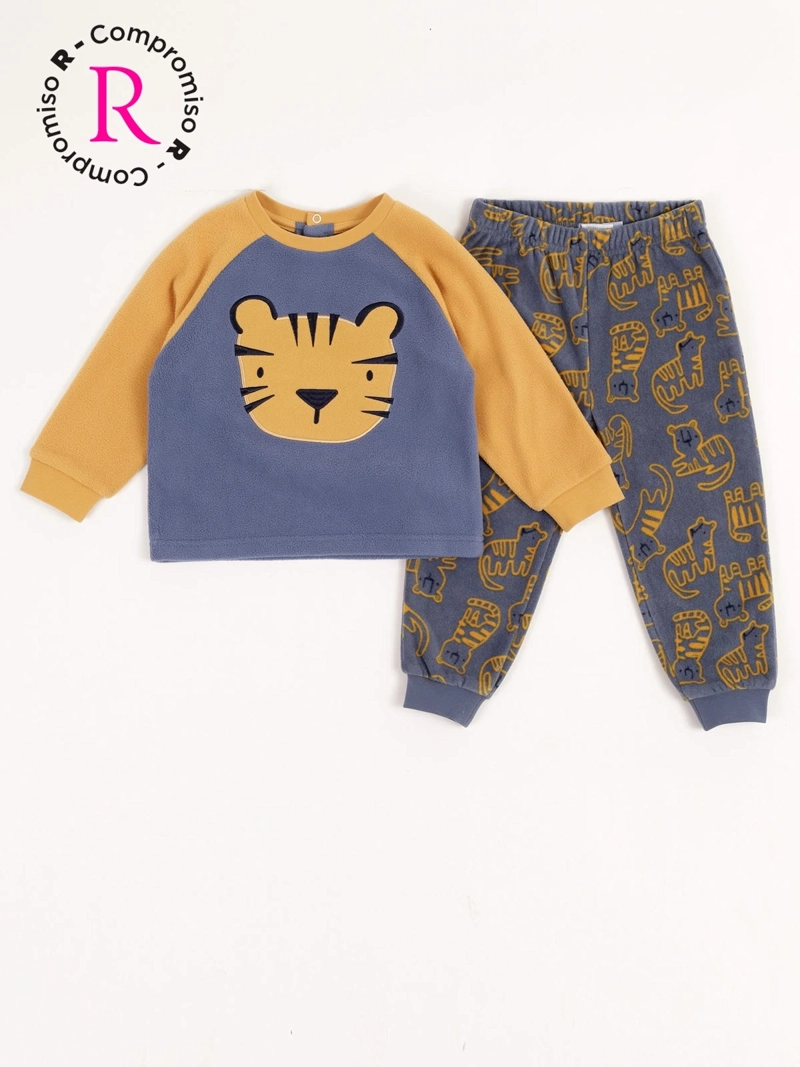 PIJAMA NIÑO BABY HARVEST MICROPOLAR MANGA LARGA - 1