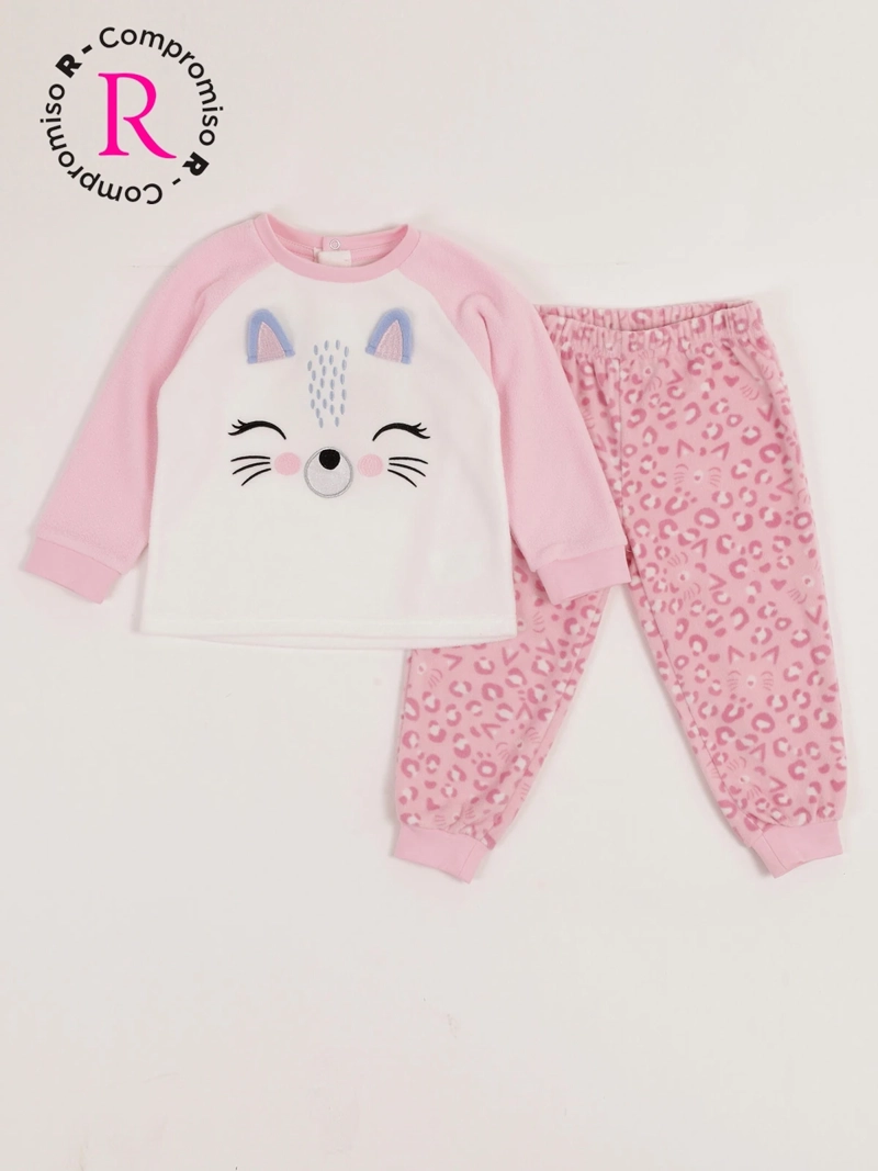 PIJAMA NIÑA BABY HARVEST GATO MICROPOLAR - 1