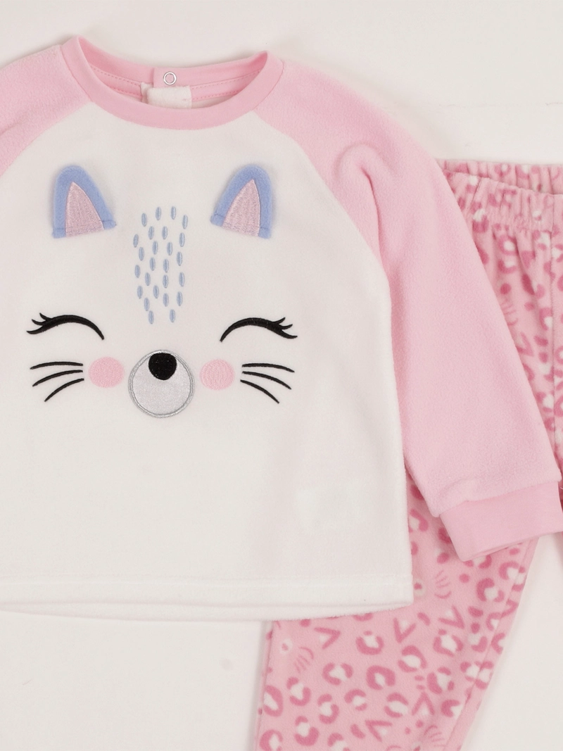 PIJAMA NIÑA BABY HARVEST GATO MICROPOLAR - 3