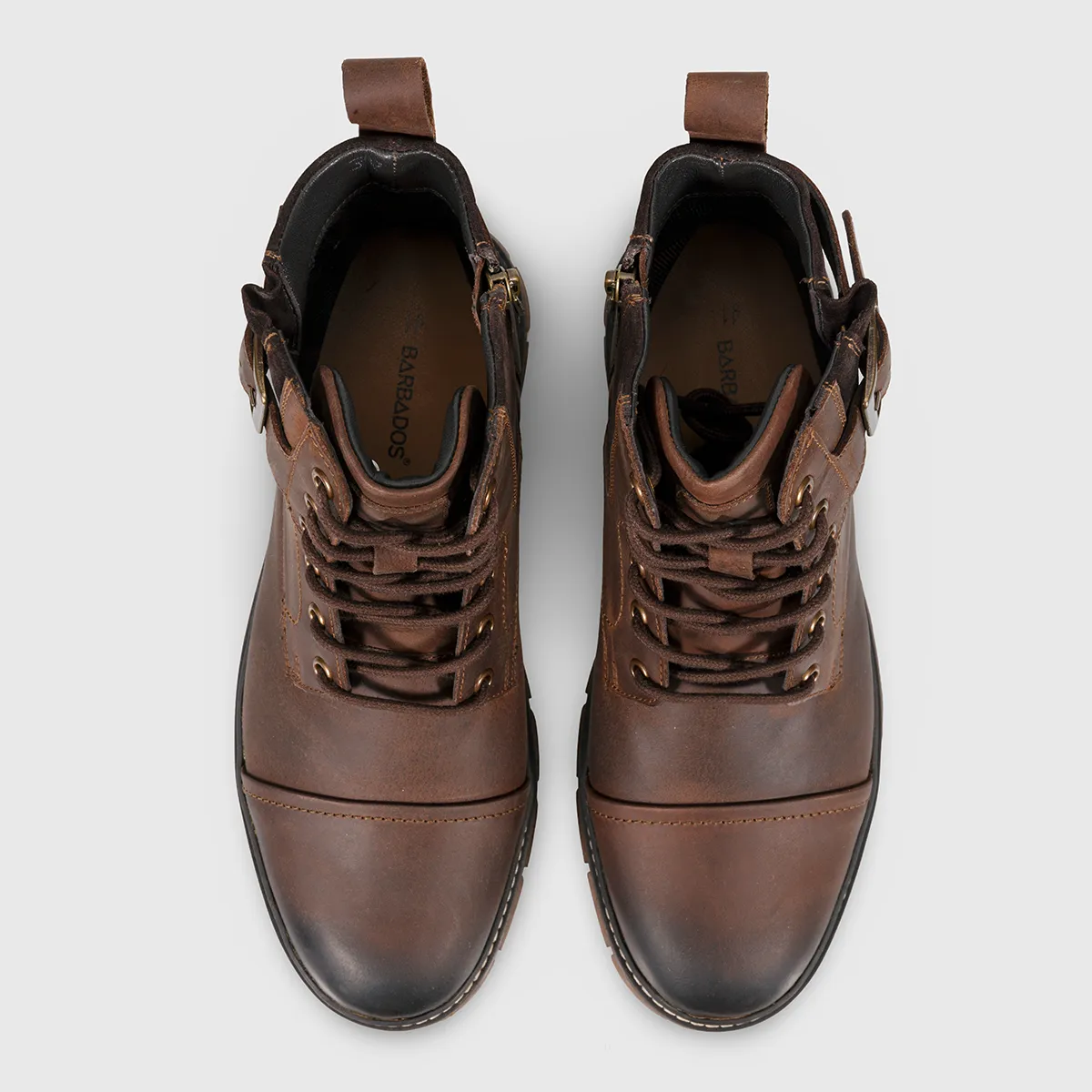 BOTÍN MUJER BARBADOS CUERO CHOCOLATE BARKAS - 4