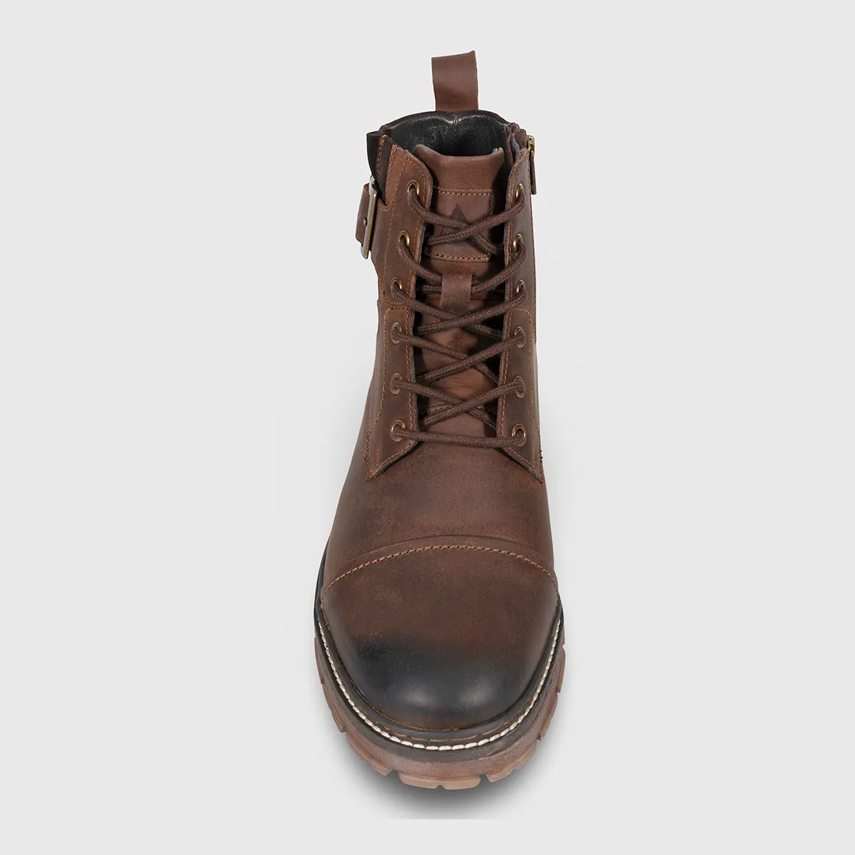 BOTÍN MUJER BARBADOS CUERO CHOCOLATE BARKAS - 6
