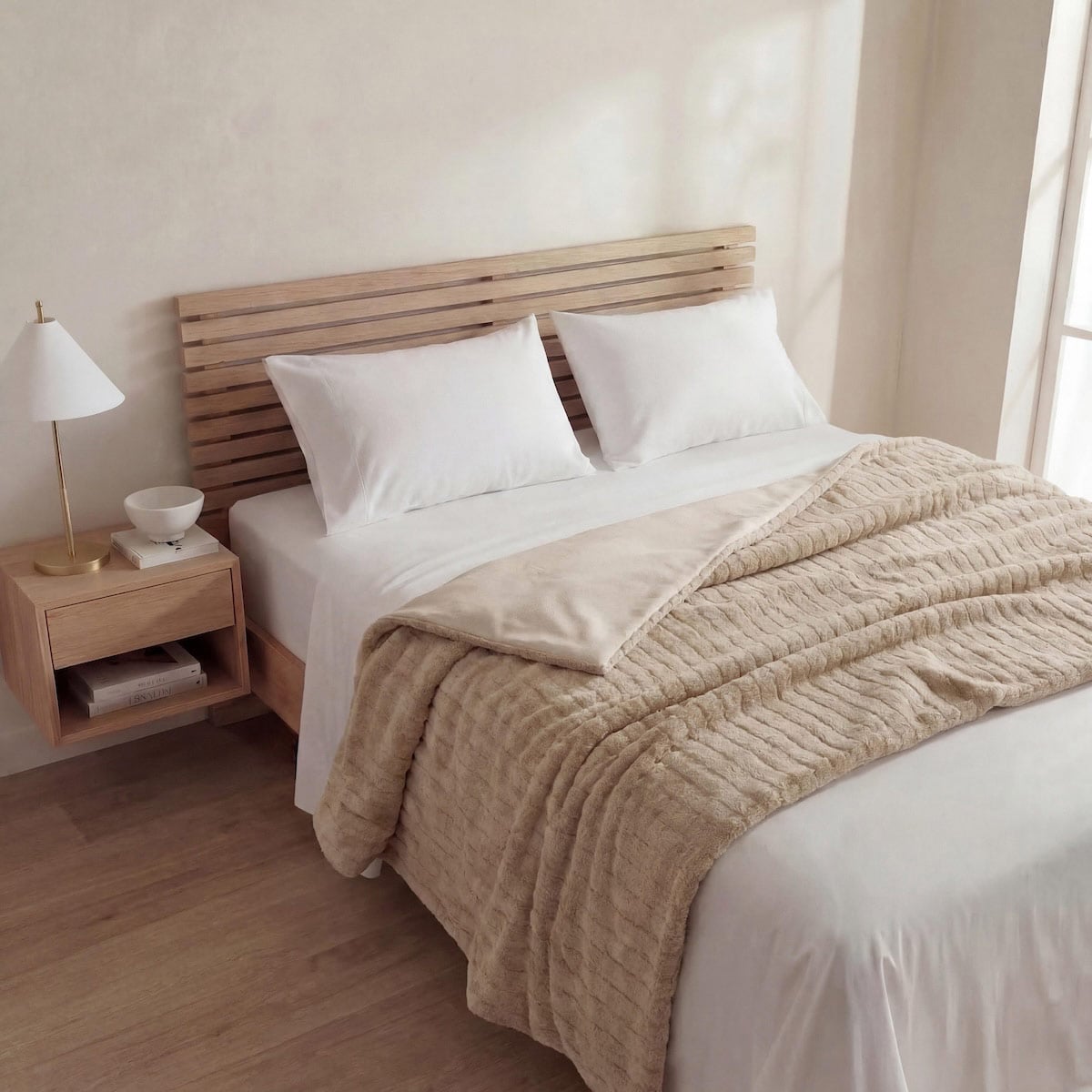 MANTA RIPLEY HOME PELUDA FLECO IVORY - 1