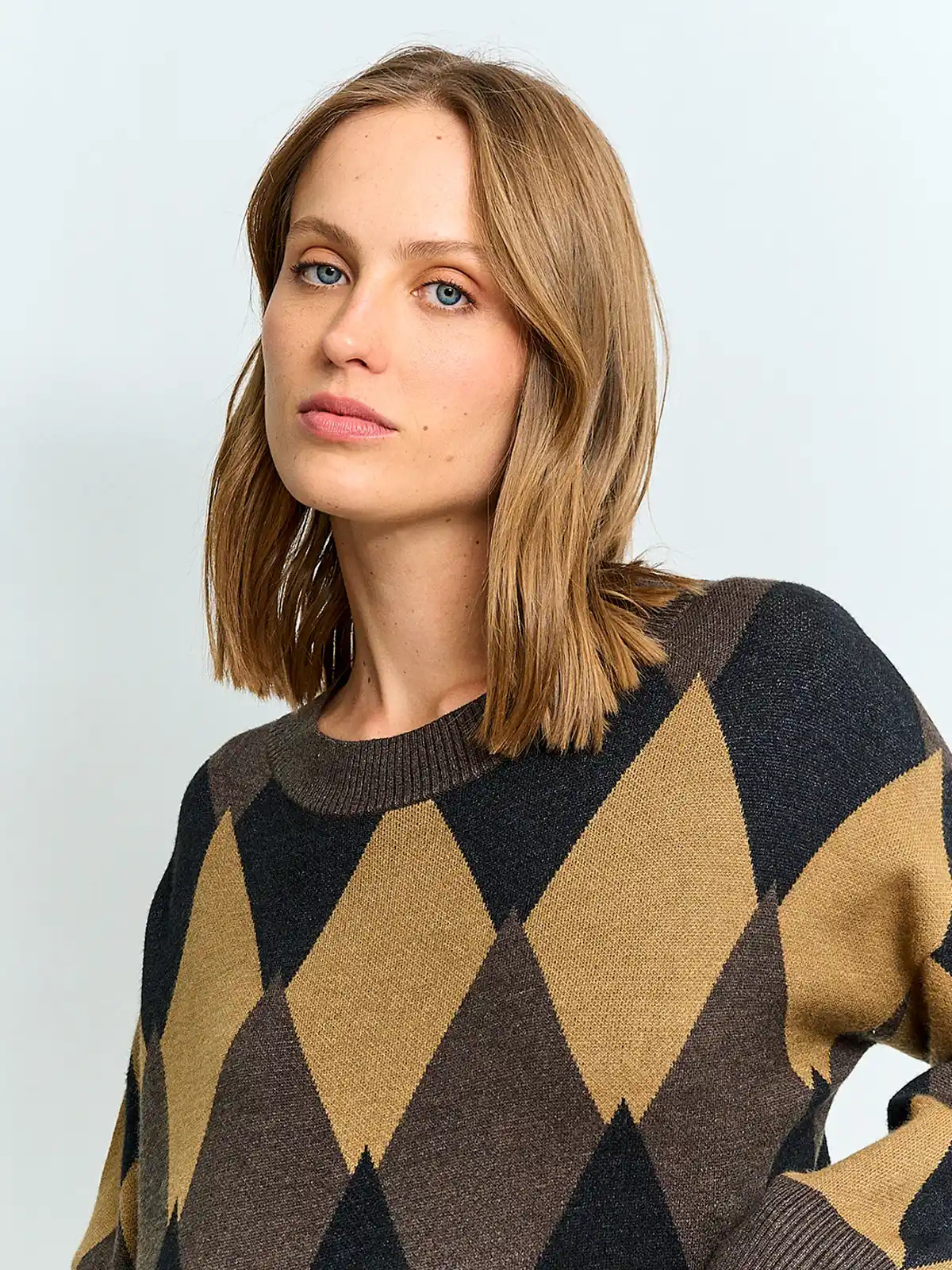 SWEATER MUJER REGATTA MANGA LARGA ROMBOS - 3