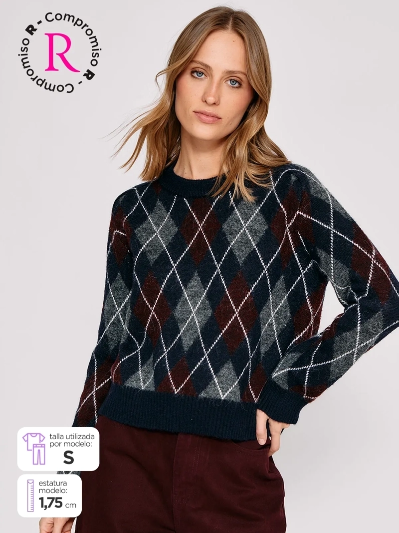 SWEATER MUJER MARQUIS ROMBOS - 1