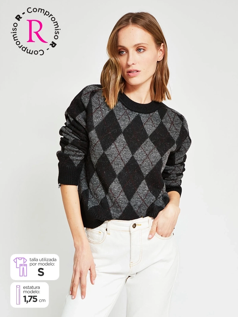 SWEATER MUJER MARQUIS ROMBOS - 1