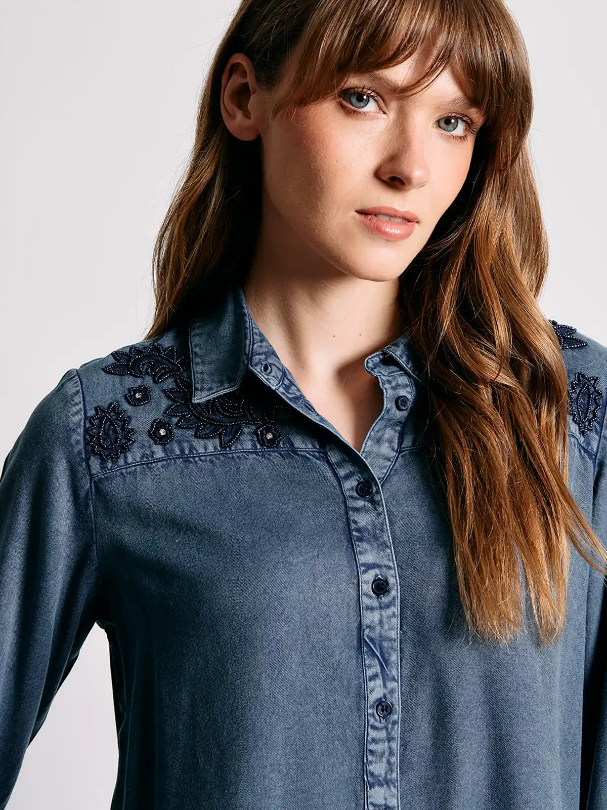 BLUSA MUJER TATIENNE MANGA LARGA MOSTACILLAS - 3