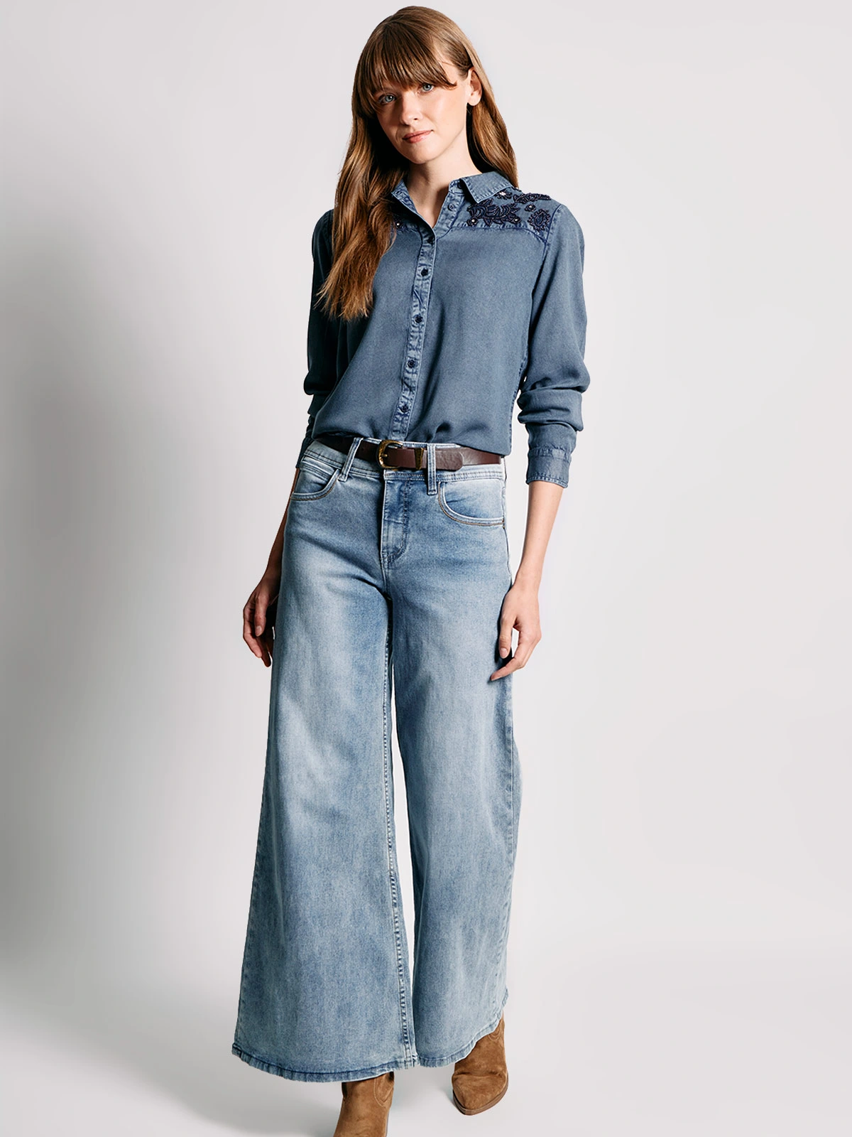 BLUSA MUJER TATIENNE MANGA LARGA MOSTACILLAS - 4