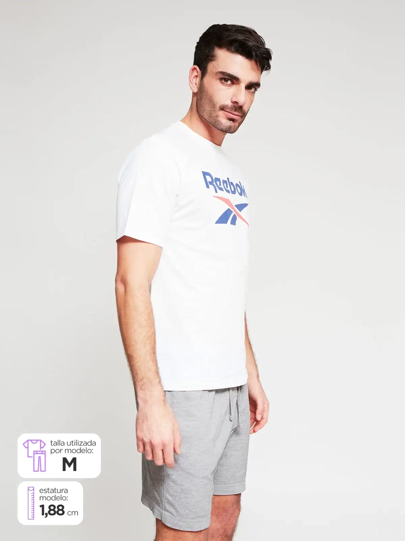 REEBOK POLERA HOMBRE REEBOK ALGODÓN BIG LOGO