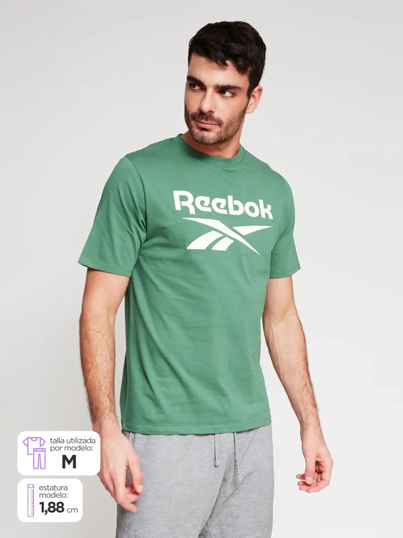 POLERA HOMBRE REEBOK ALGODÓN BIG LOGO - 1
