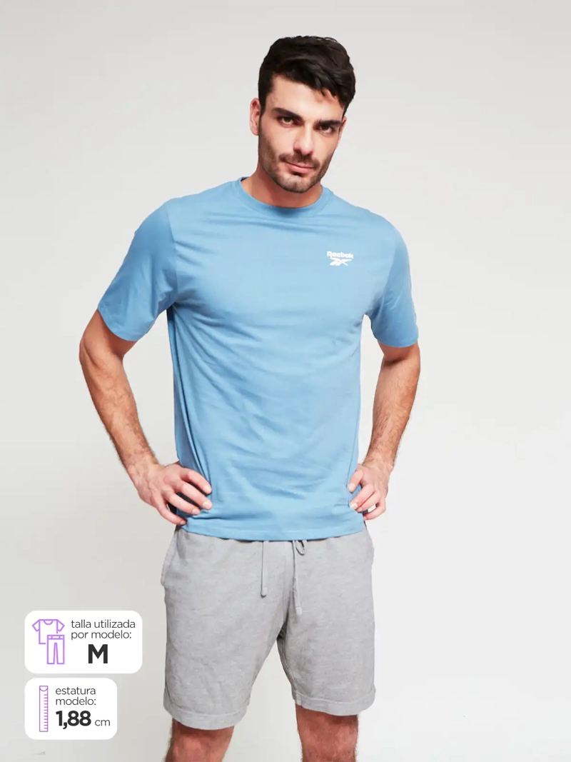 REEBOK POLERA HOMBRE REEBOK ALGODÓN SMALL LOGO