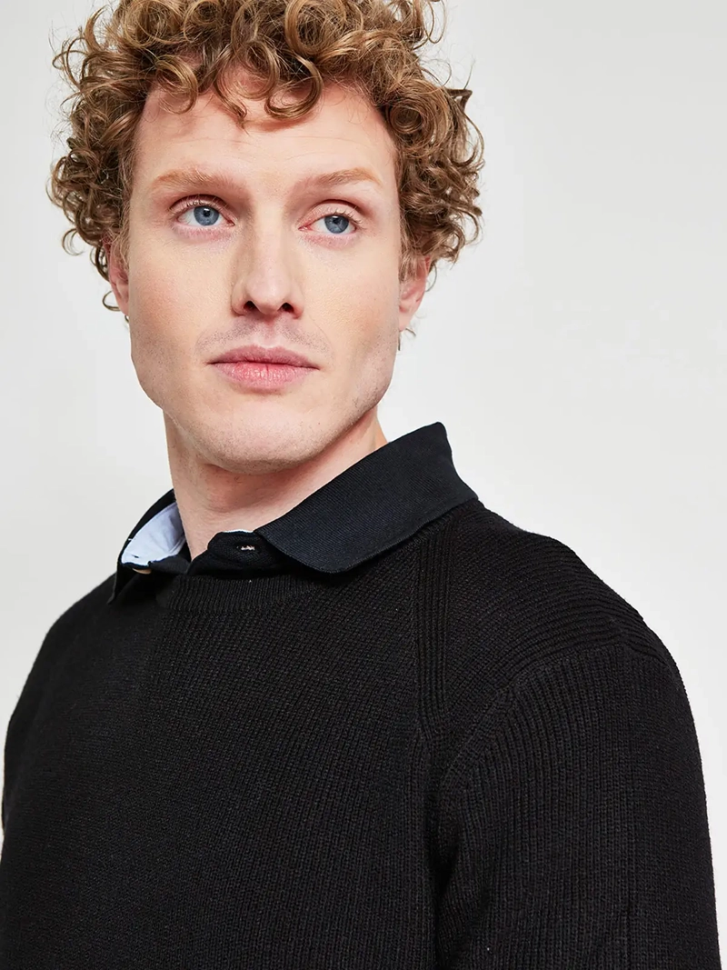SWEATER HOMBRE KENNETH STEVENS CUELLO REDONDO - 3