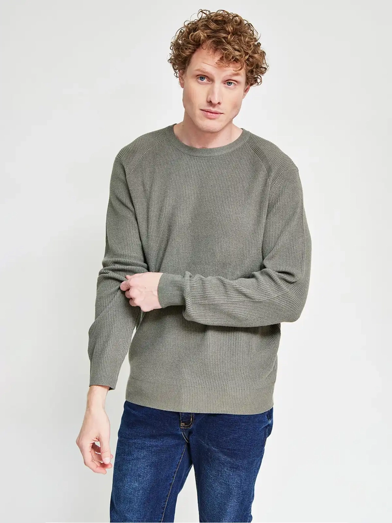 SWEATER HOMBRE KENNETH STEVENS CUELLO REDONDO - 1