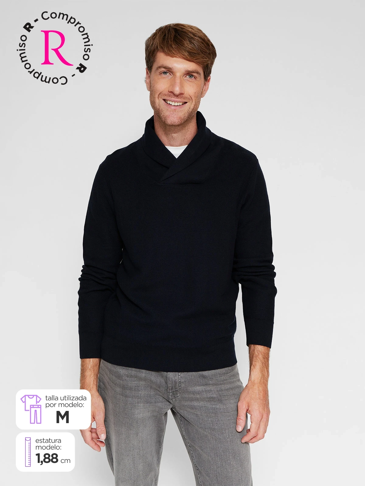 SWEATER HOMBRE KENNETH STEVENS ALGODÓN  - 1