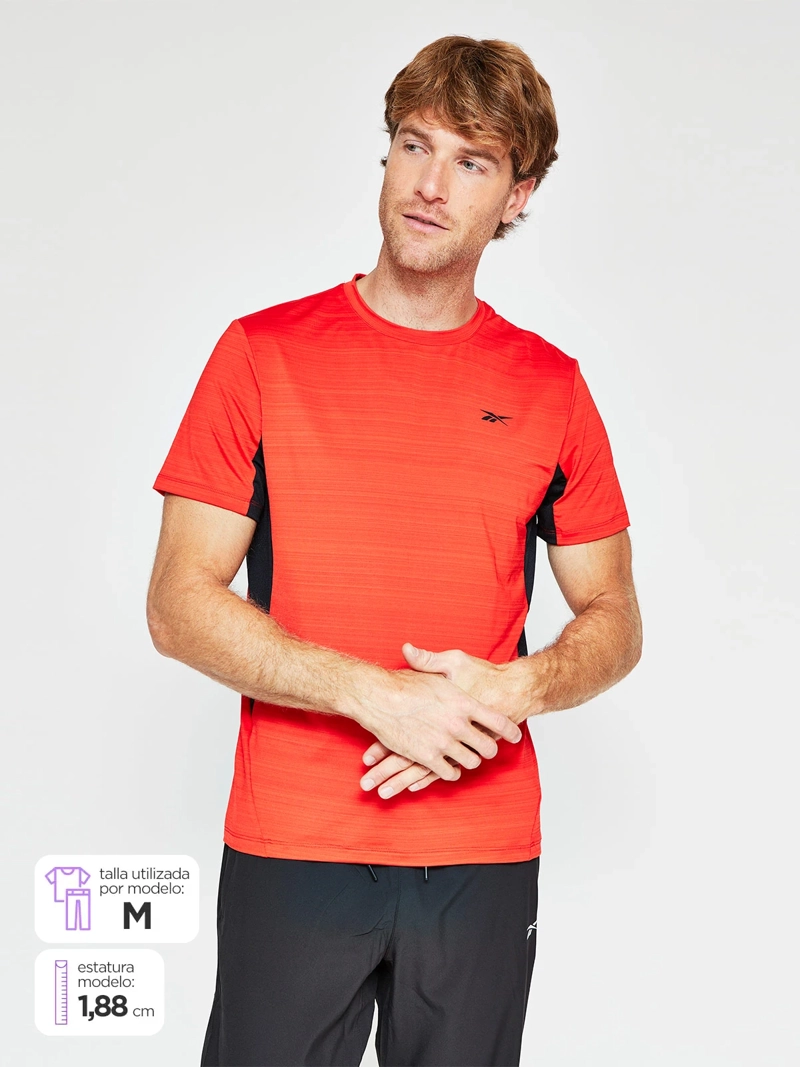 REEBOK POLERA HOMBRE REEBOK MANGA CORTA ATHLETE TRAIN
