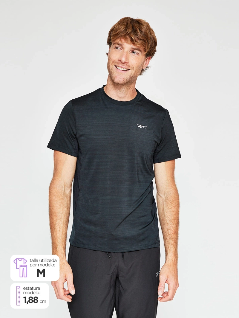 REEBOK POLERA HOMBRE REEBOK MANGA CORTA ATHLETE TRAIN