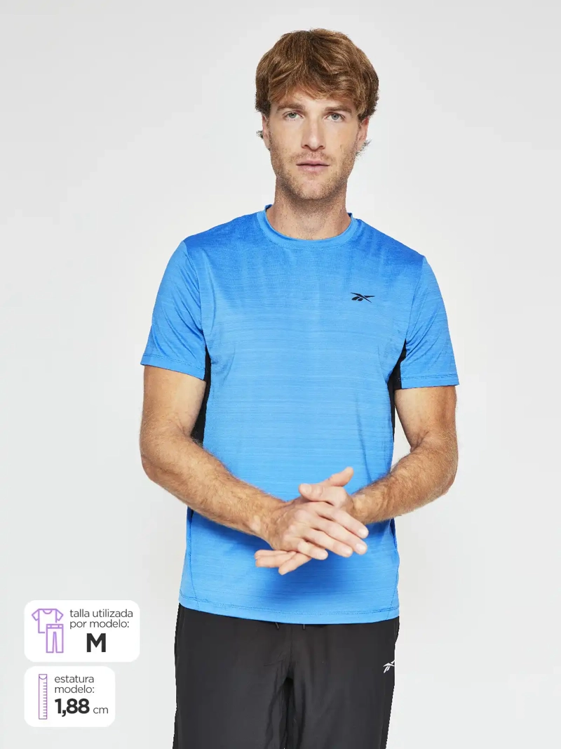 REEBOK POLERA HOMBRE REEBOK MANGA CORTA ATHLETE TRAIN